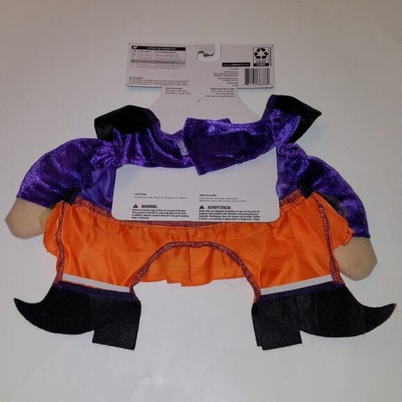 NWT Witch Dog Costume Size Medium Halloween Dress-Up 2-Pc Dress Candy Corn Hat - Picture 8 of 9